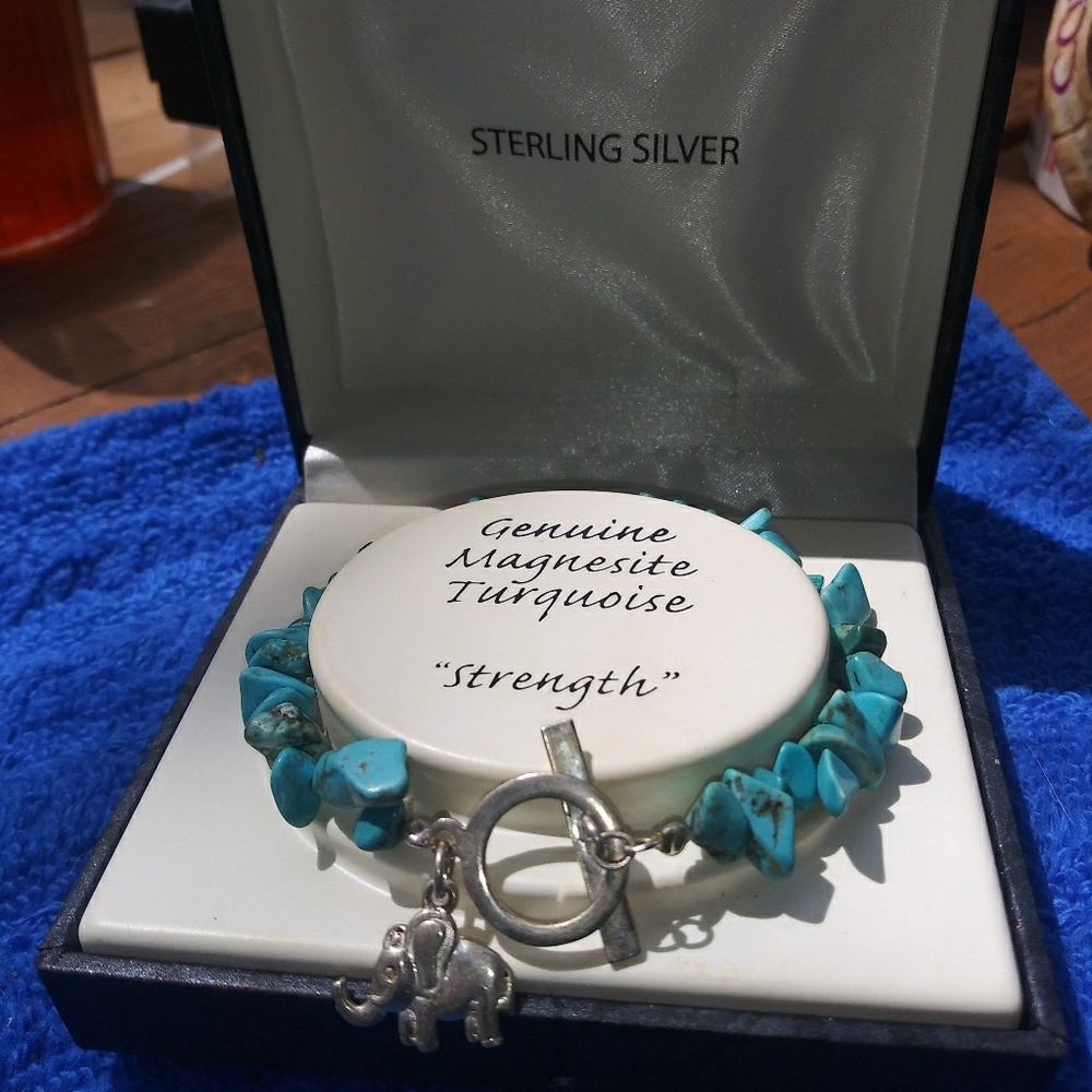 Sterling silver Magnesite bracelet